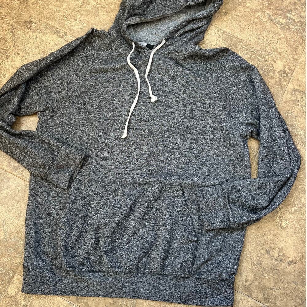 Zine Gray Lightweight Pullover Hoodie, Men's L